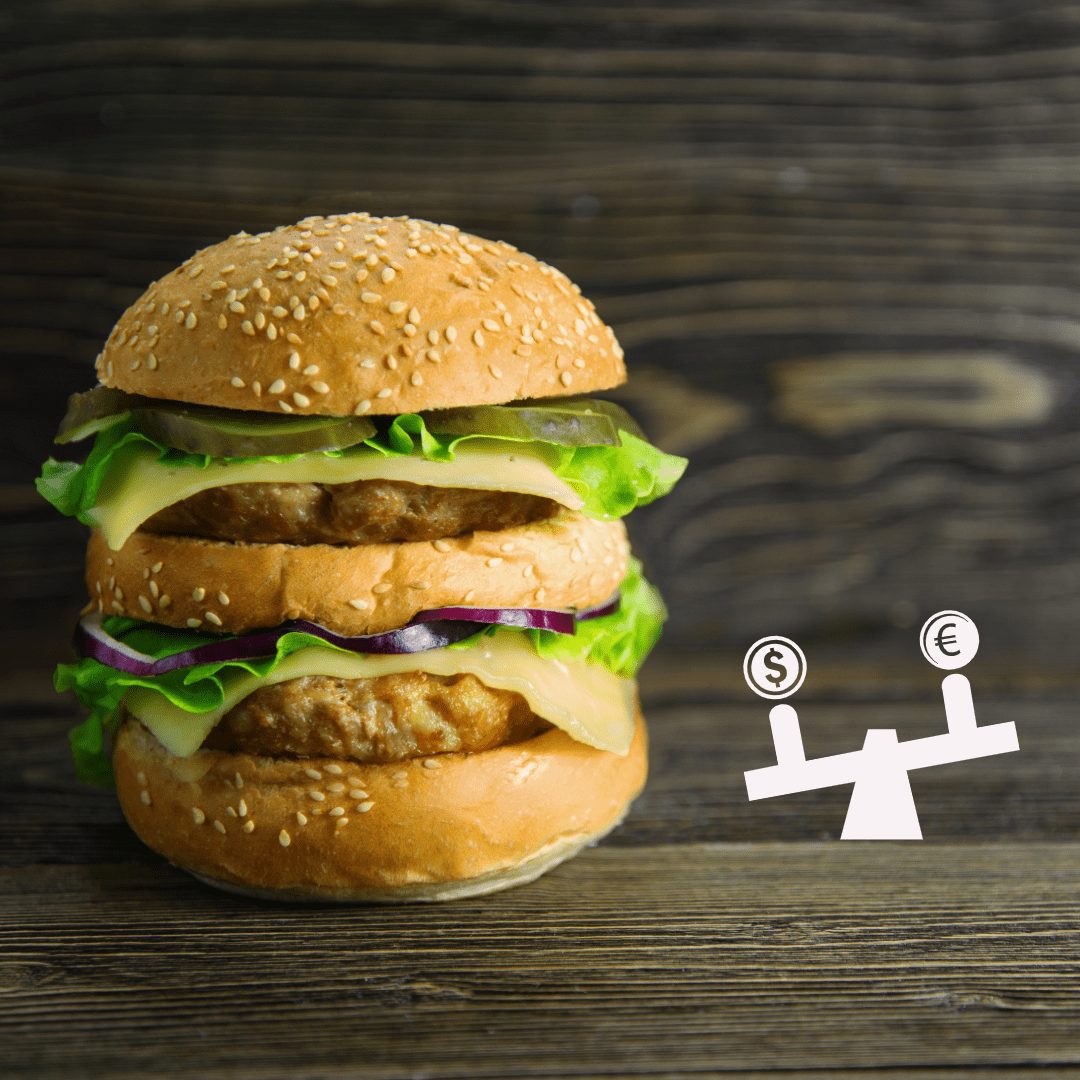 image of burger and scale